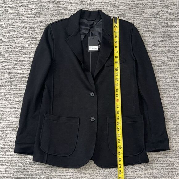 NWT ATM Black Relaxed Blazer Size 4 - Picture 11 of 14